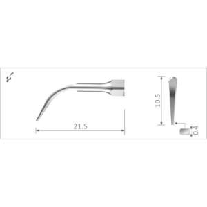 Ultrasonic scaler tip G4 (suitable for use with EMS® scaling devices)
