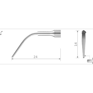 Ultrasonic scaler tip GS3 (suitable for use with SIRONA® scaling devices)