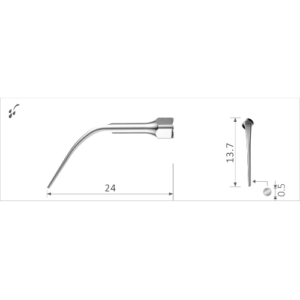 Ultrasonic scaler tip PN3 (suitable for use with NSK® scaling devices)